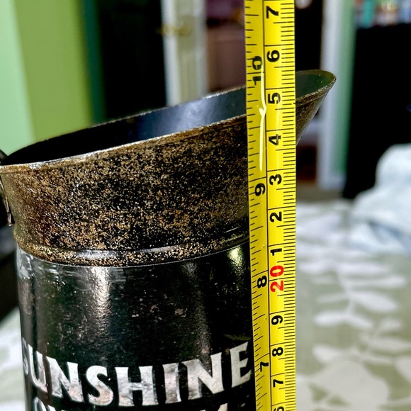 Vintage Sunflower Tin Watering Can Cottagecore Farmhouse Home Rustic Accent - Picture 7 of 7